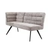 Hoek Eetkamerbank Rosora 100cm Beige (Rechts) - Loft24.nl