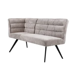 Hoek Eetkamerbank Rosora 100cm Beige (Rechts) - Loft24.nl