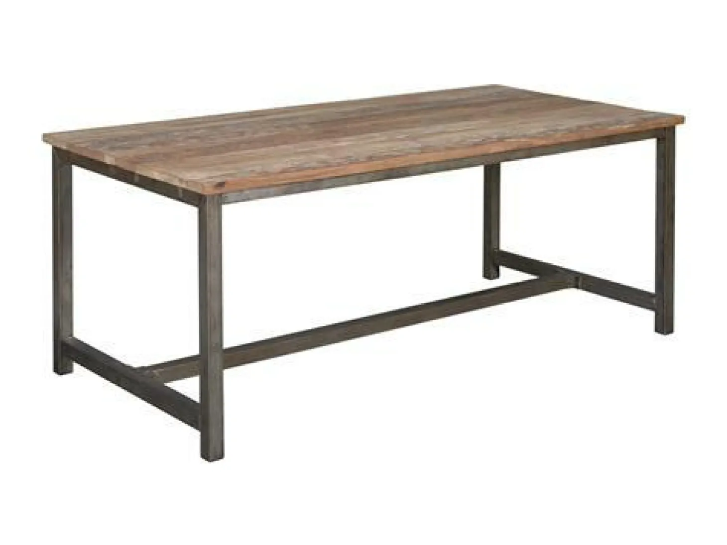 Industiële Eettafel Venetië Teak 140 cm - Loft24.nl