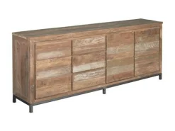 Industrieel Dressoir Venetië met 3 deuren en 3 laden - Loft24.nl