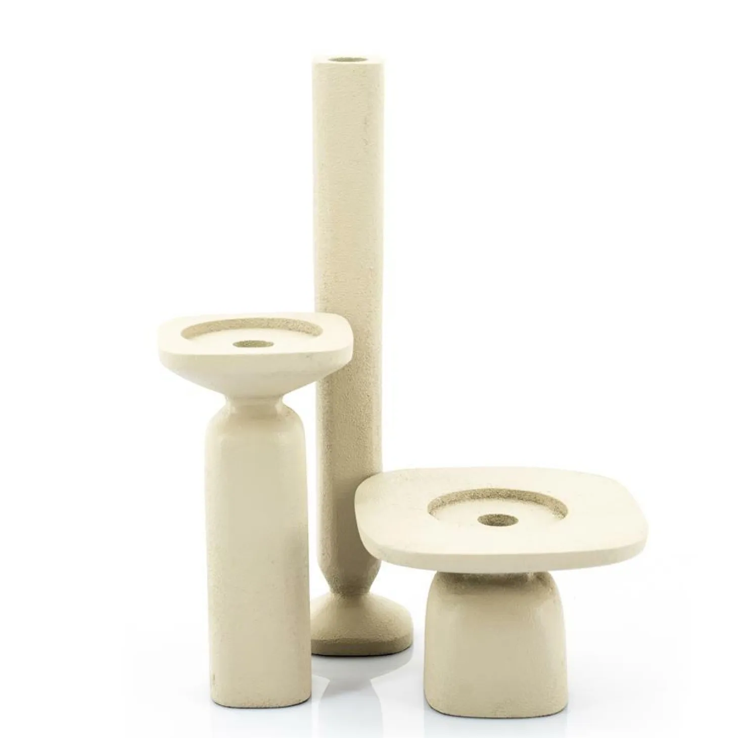 Kaarsenhouder Squand groot - Beige - Loft24.nl