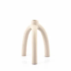 Kaarsenhouder Twig Off white - 16 cm - Loft24.nl