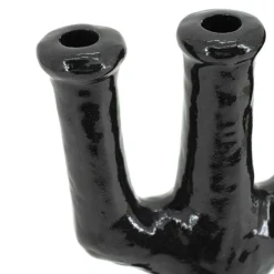 Kaarshouder Blix zwart - 38 cm hoog - Loft24.nl
