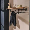 Kapstok Custom Acaciahout met 6 haken - Loft24.nl