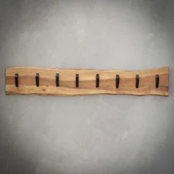 Kapstok Edge Acaciahout met 8 haken - Loft24.nl