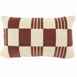 Kussen Twist 35x55 cm - Burgundy - Loft24.nl