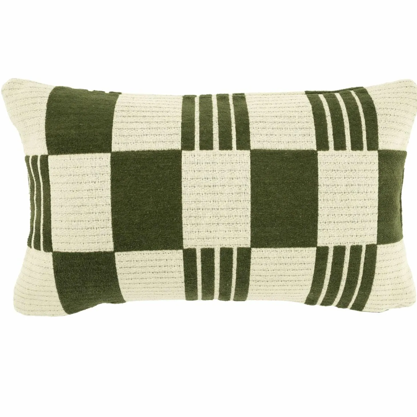 Kussen Twist 35x55 cm - Groen - Loft24.nl