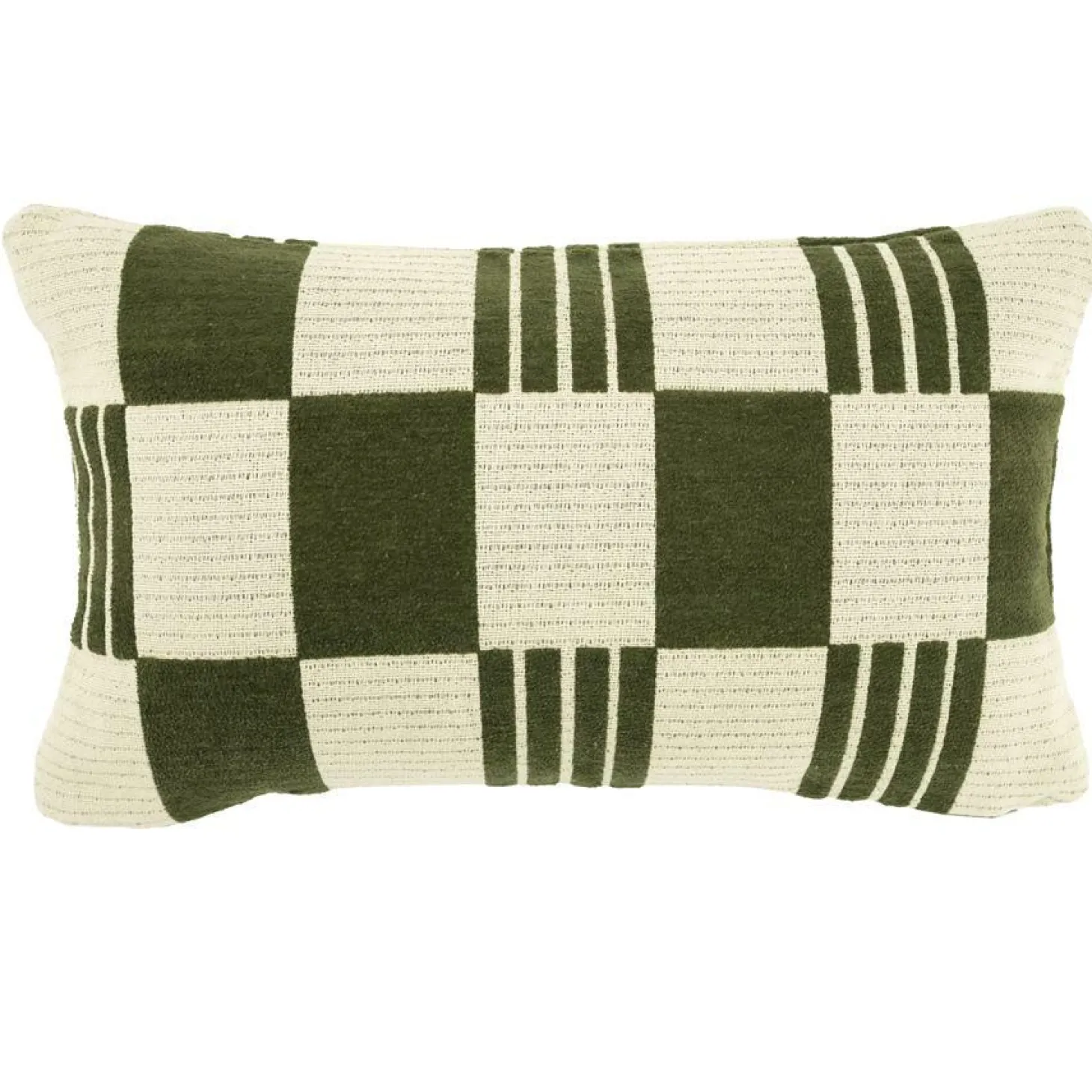 Kussen Twist 35x55 cm - Groen - Loft24.nl