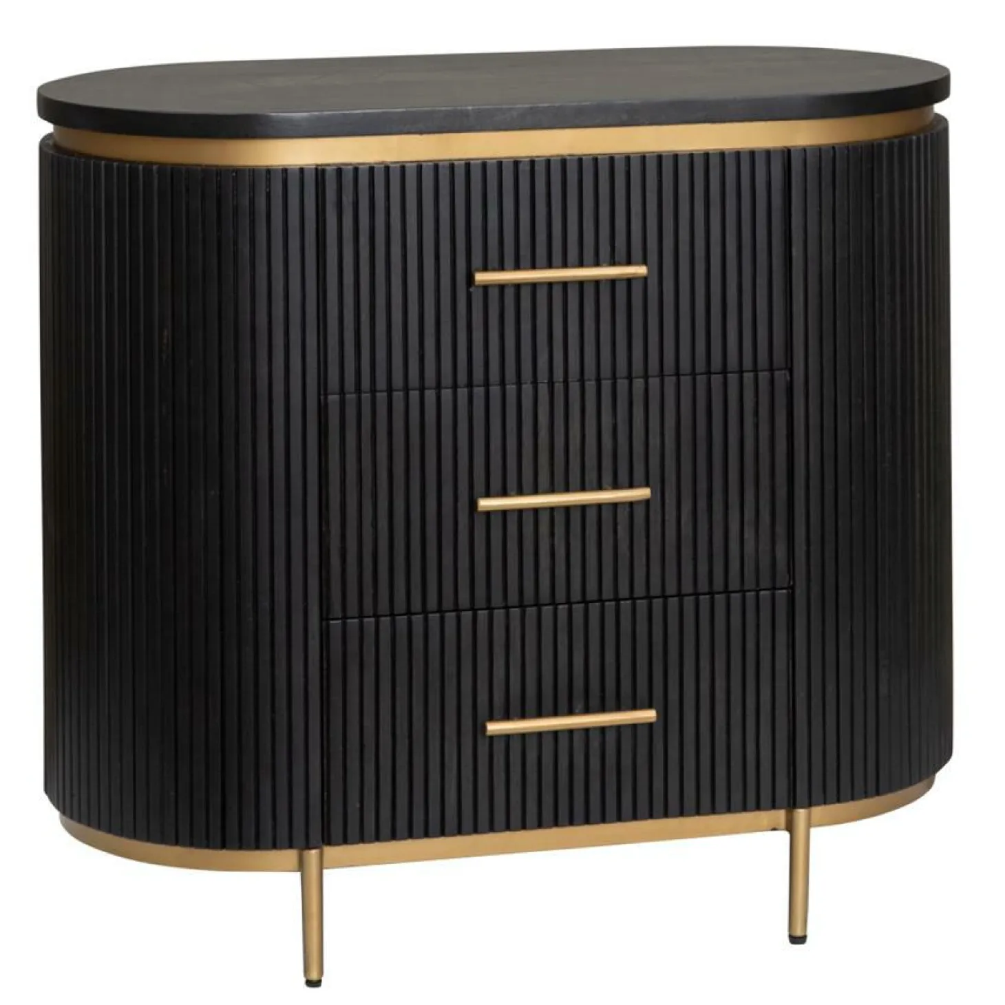 Ladekast Rivello Mangohout 80 x 90 cm - Loft24.nl