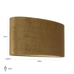 Lampenkap Addy Velvet kleur Goud - Loft24.nl