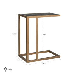 Laptoptafel Blackbone Eikenhout en staal - Loft24.nl