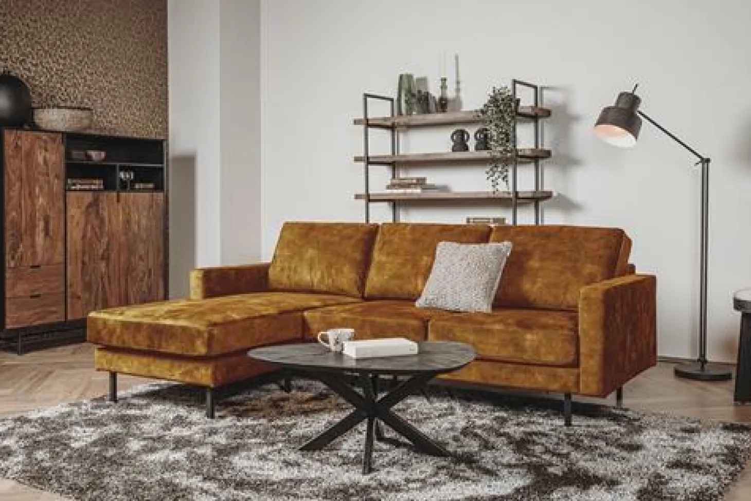 Loungebank Cambridge - Yellow Orange - Loft24.nl