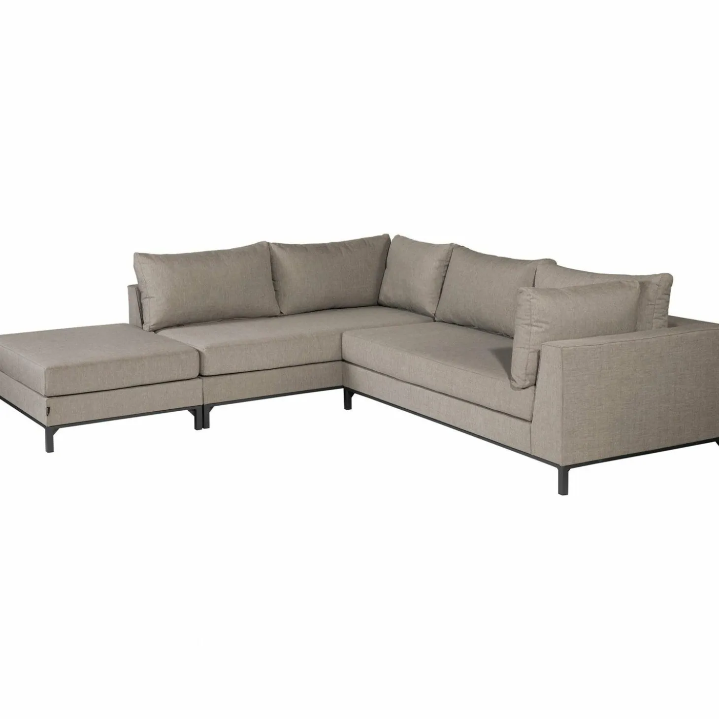Loungebank Sicilië - Taupe (Links) - Loft24.nl