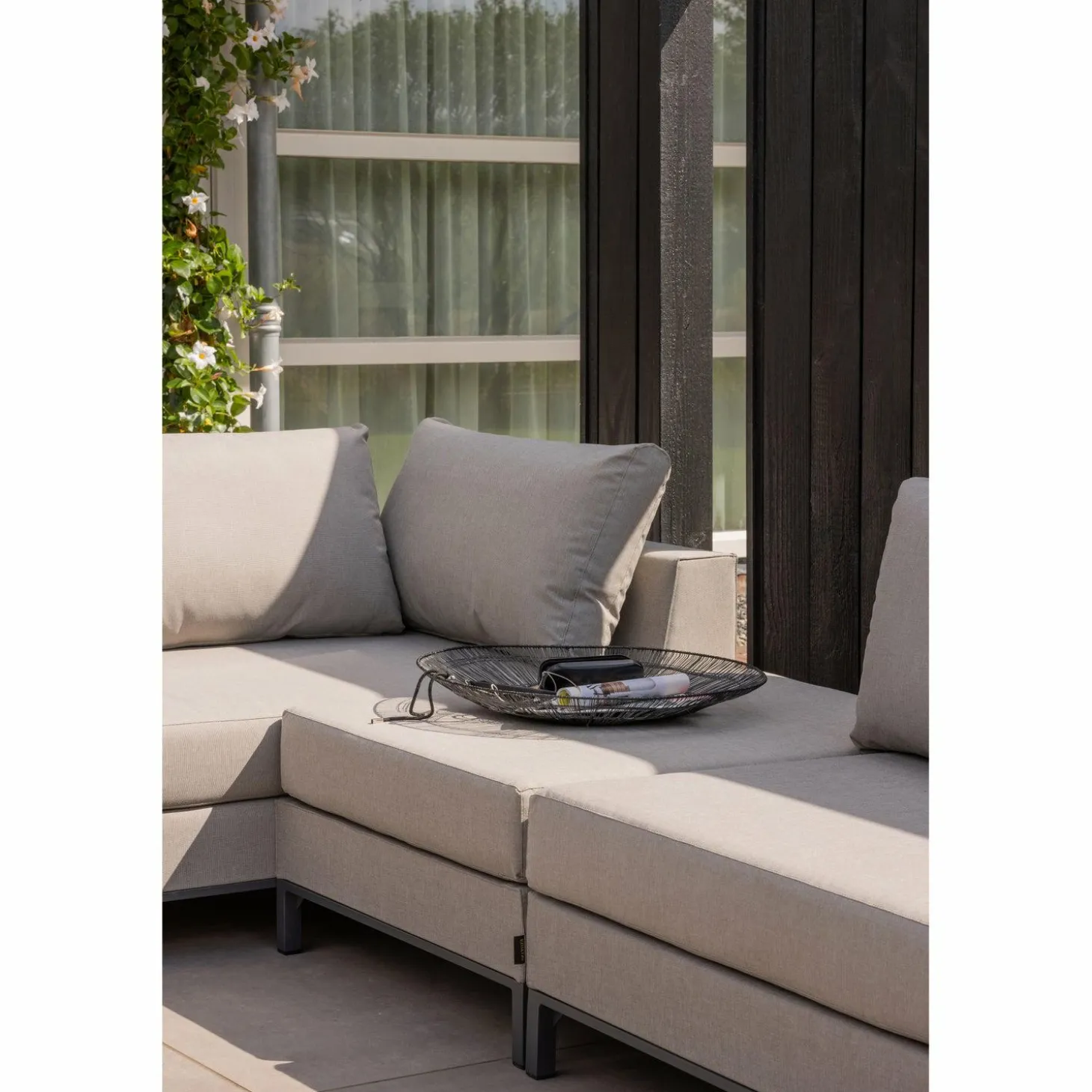 Loungebank Sicilië - Taupe (Links) - Loft24.nl