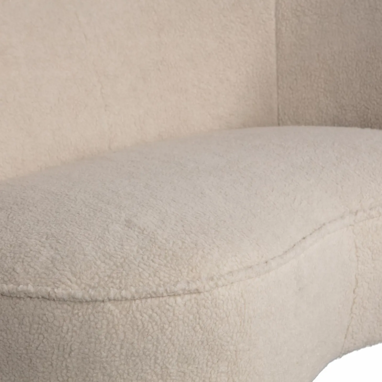 Lounge Fauteuil Sara Teddy - Off White (rechts) - Loft24.nl