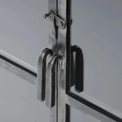 Metalen Dressoir Rift 180cm met 4 glazen deuren - Loft24.nl