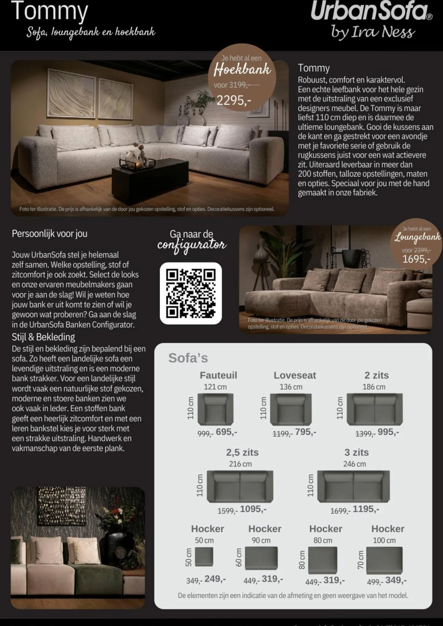 Modulaire Bank Tommy - zelf samenstellen - Loft24.nl