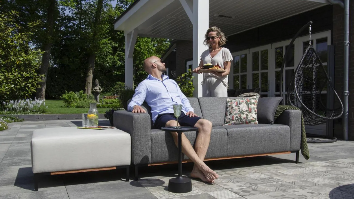 Modulaire Tuinbank Outdoor Marbella - zelf samenstellen - Loft24.nl