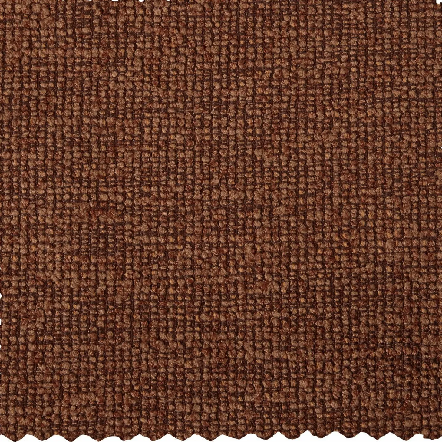 Mojo Loungebank rechts bouclé roestbruin melange - Loft24.nl
