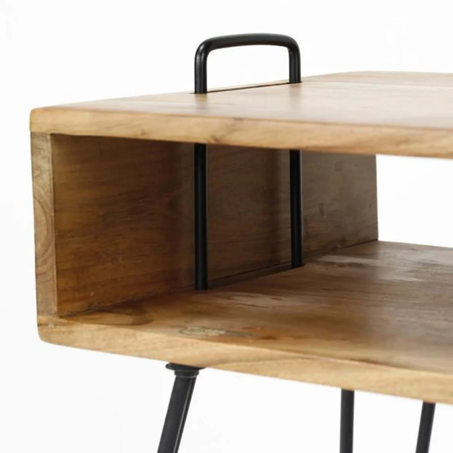Nachtkastje Quadro Acaciahout Naturel - Loft24.nl