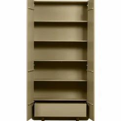 Opbergkast Basu Grenen, 210 x 101cm, kleur Moss - Loft24.nl