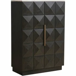Opbergkast Claremont Eiken en travertin 139 x 95cm - Loft24.nl