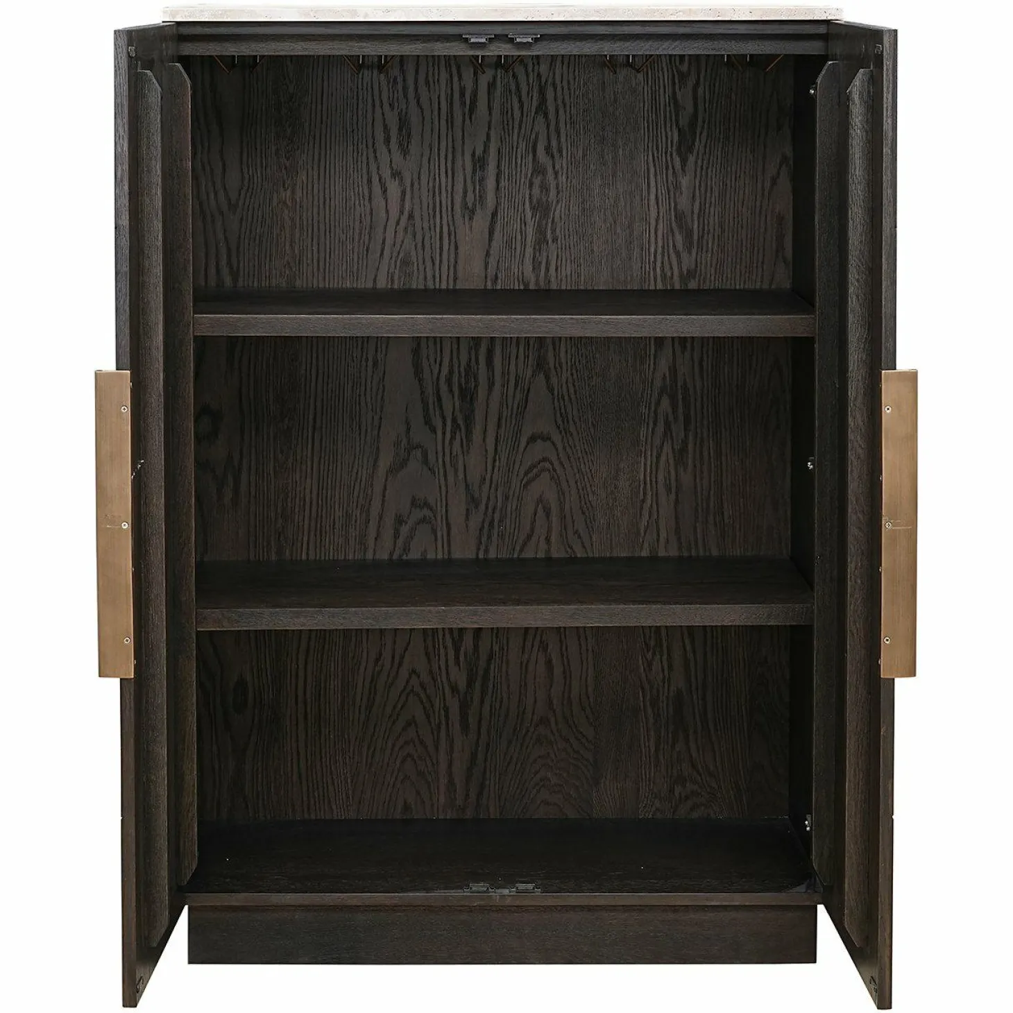 Opbergkast Claremont Eiken en travertin 139 x 95cm - Loft24.nl