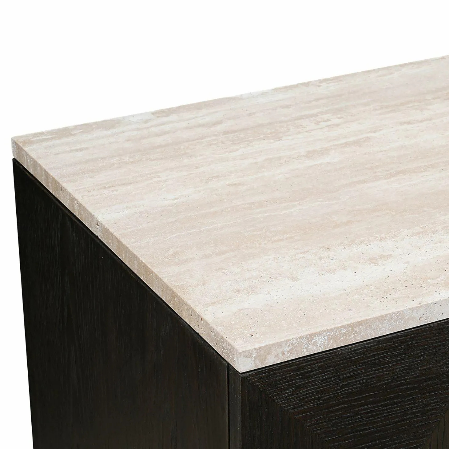Opbergkast Claremont Eiken en travertin 139 x 95cm - Loft24.nl