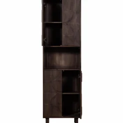 Opbergkast Draw Mangohout, 200 x 60cm, kleur Walnoot - Loft24.nl