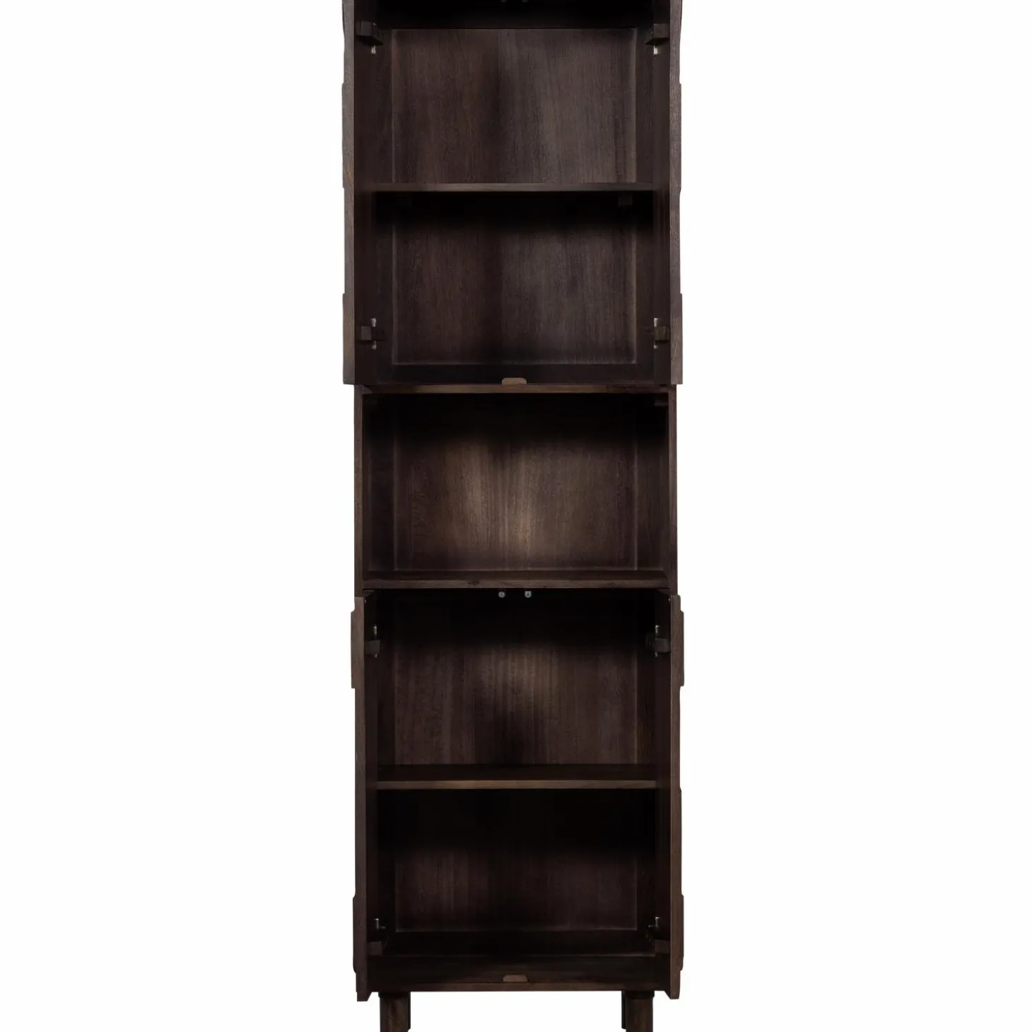Opbergkast Draw Mangohout, 200 x 60cm, kleur Walnoot - Loft24.nl