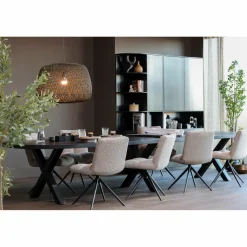 Opbergkast Finca Mat zwart, 210 x 78cm - Links - Loft24.nl
