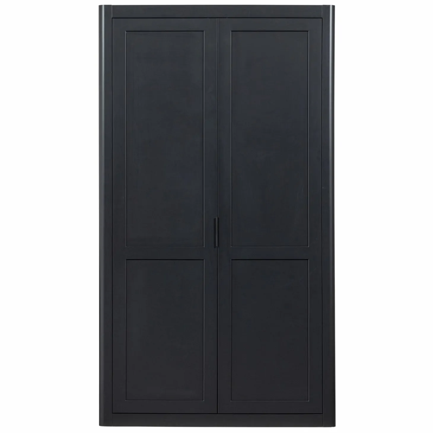 Opbergkast Gunnar Grenenhout, 217 x 120cm, kleur Mat Zwart - Loft24.nl