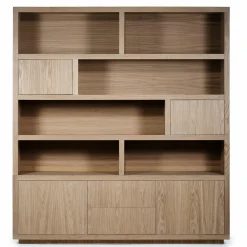 Opbergkast Helsinki Eikenhout 200 x 220 cm - Lichtbruin - Loft24.nl