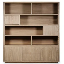 Opbergkast Helsinki Eikenhout 200 x 220 cm - Lichtbruin - Loft24.nl