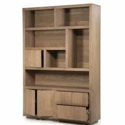 Opbergkast Helsinki Eikenhout 150 x 220 cm - Lichtbruin - Loft24.nl