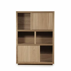 Opbergkast Helsinki Eikenhout 120 x 170 cm - Lichtbruin - Loft24.nl