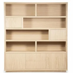 Opbergkast Helsinki Eikenhout 200 x 220 cm - Naturel - Loft24.nl
