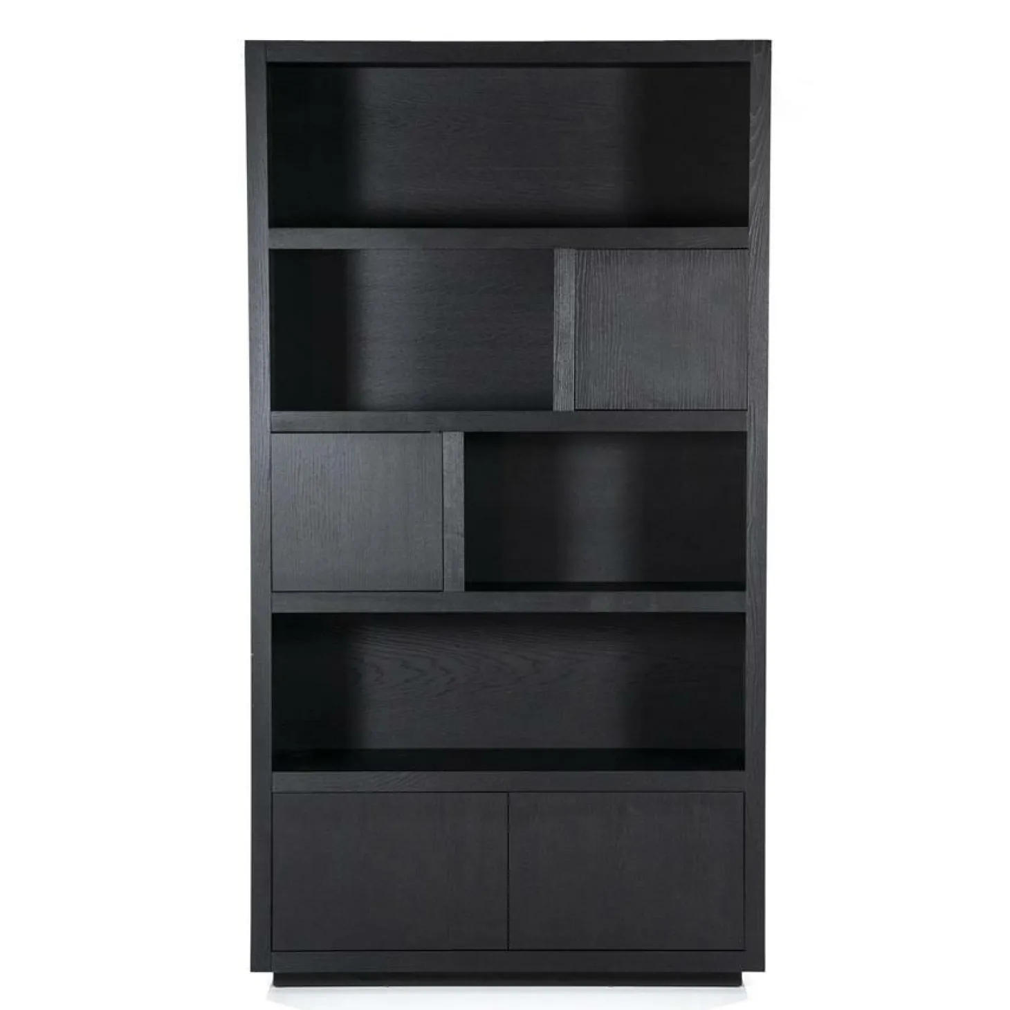 Opbergkast Helsinki Eikenhout 120 x 220 cm - Zwart - Loft24.nl