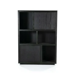 Opbergkast Helsinki Eikenhout 120 x 170 cm - Zwart - Loft24.nl