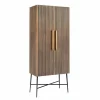 Opbergkast Ironville 75 x 182cm kleur Goud - Loft24.nl