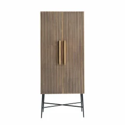 Opbergkast Ironville 75 x 182cm kleur Goud - Loft24.nl