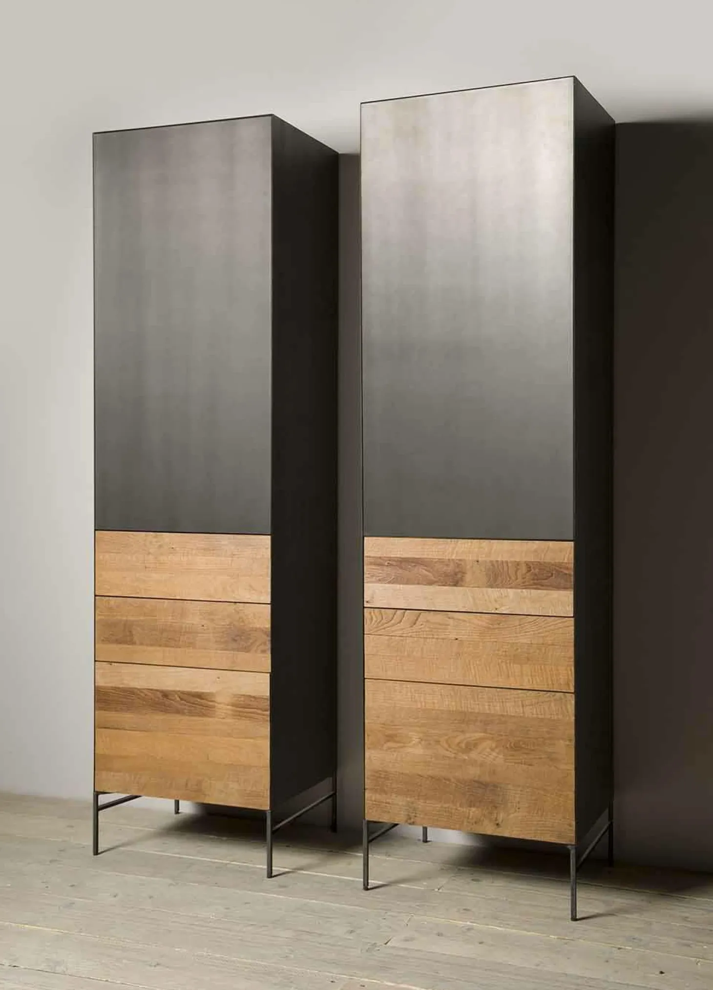 Opbergkast Pandora 55 x 202 cm (rechts) - Loft24.nl