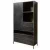 Opbergkast Paterno 190 x 100 cm - Zwart - Loft24.nl