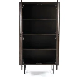 Opbergkast Remi Mangohout en Metaal 170 x 96 cm - Bruin - Loft24.nl