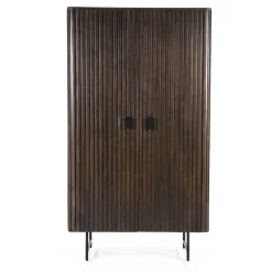 Opbergkast Remi Mangohout en Metaal 170 x 96 cm - Bruin - Loft24.nl