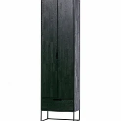 Opbergkast Silas 210 x 60cm, kleur Zwart - Loft24.nl