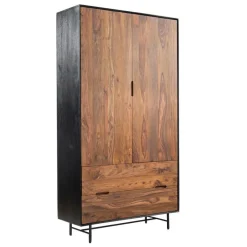 Opbergkast Taviano Sheesham en mangohout 220 x 120 cm - Loft24.nl