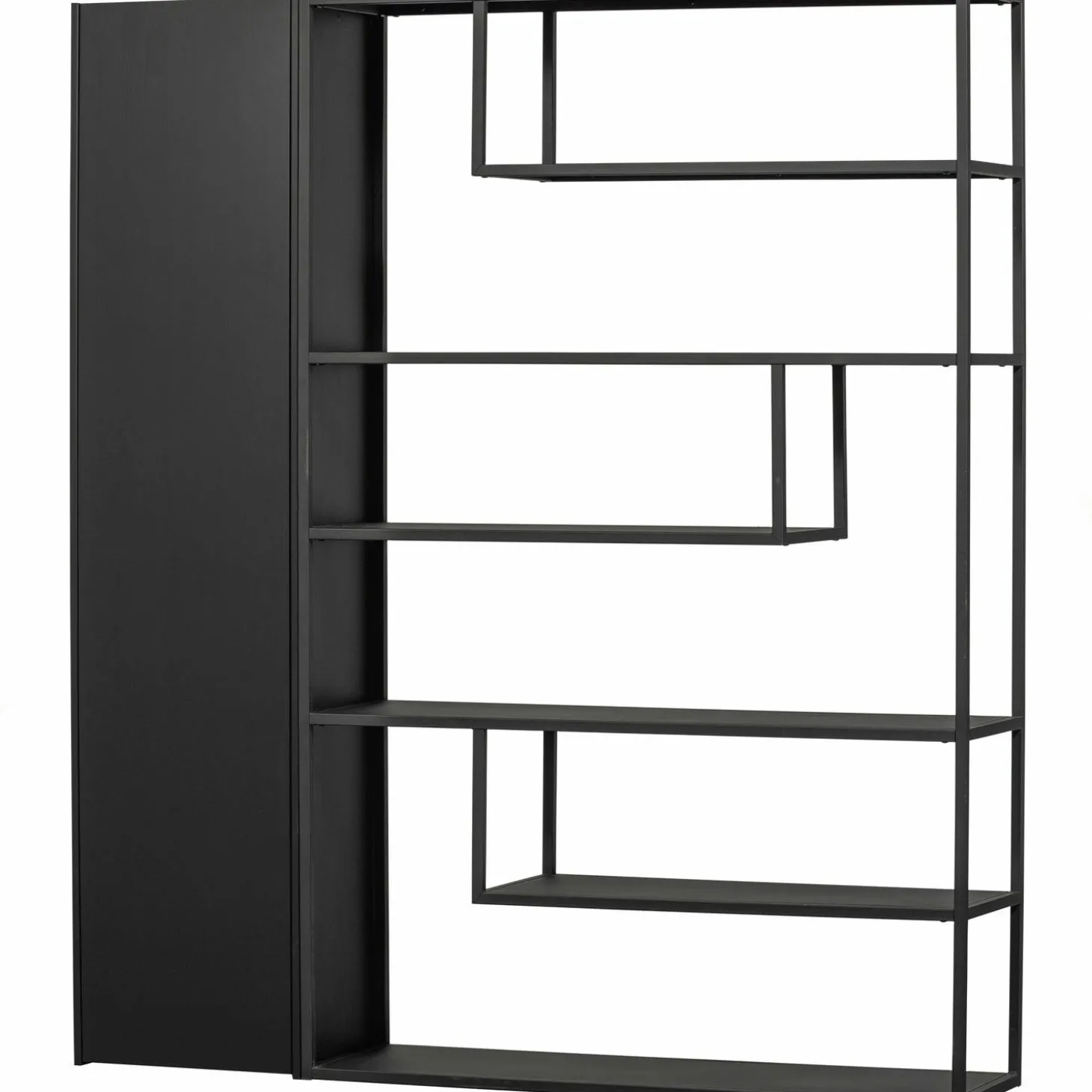 Opbergkast Teun 188 x 44cm, kleur Zwart - Loft24.nl