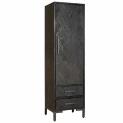 Opbergkast Ziano Visgraat 190 x 55 cm - Zwart (rechts) - Loft24.nl