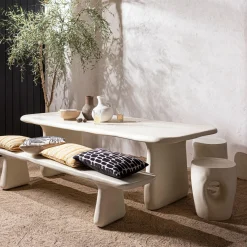 Organische Bijzettafel Mica 40cm - Naturel - Loft24.nl